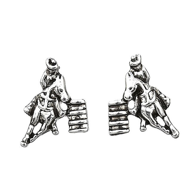 AWST International Sterling Silver Barrel Racing Earrings image number null