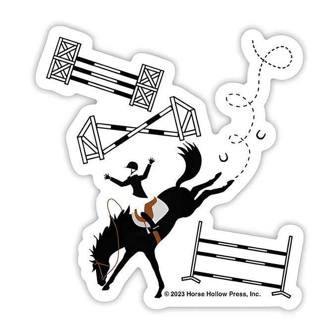 Horse Hollow Press Die-Cut Sticker - "Off Course" image number null