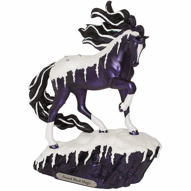 Trail of Painted Ponies Figurine - Winter 2023 - Frosted Black Magic - Closeout image number null