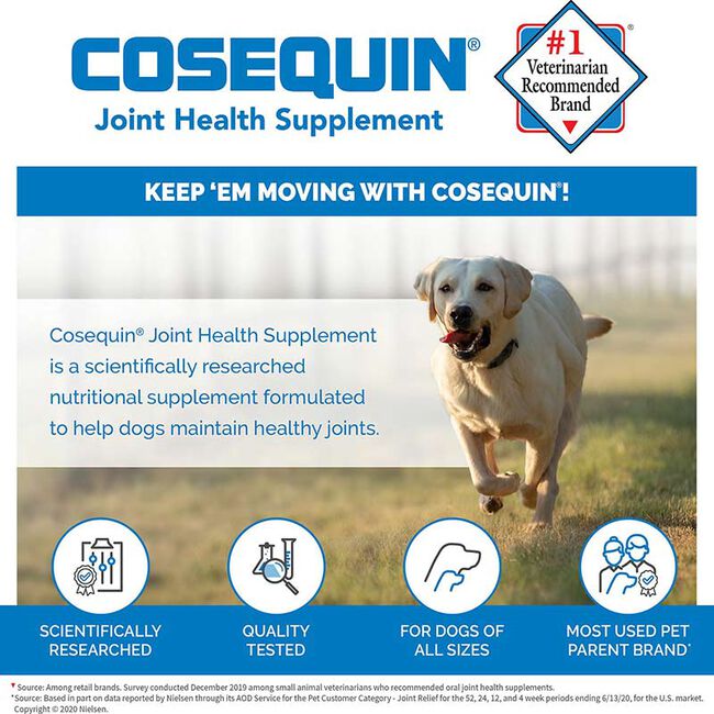 Nutramax Cosequin Joint Health Supplement for Dogs with Glucosamine