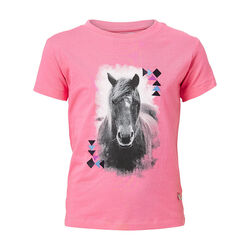 Horze Kids' Doli Short Sleeve T-Shirt - Pink Lemonade