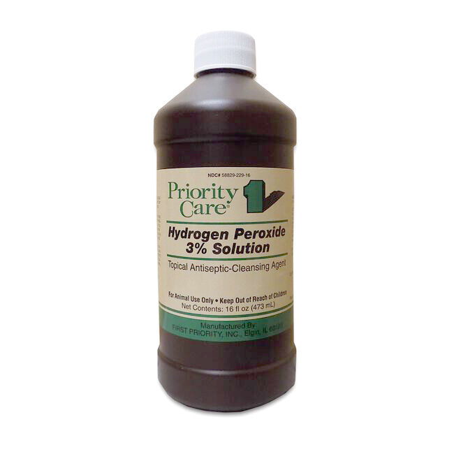 Priority Care Hydrogen Peroxide 3% Solution 16 oz image number null