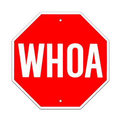 Noble Beasts Graphics "Whoa" Sign