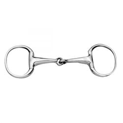 Korsteel Hollow Mouth Lightweight 19MM Eggbutt Snaffle Bit