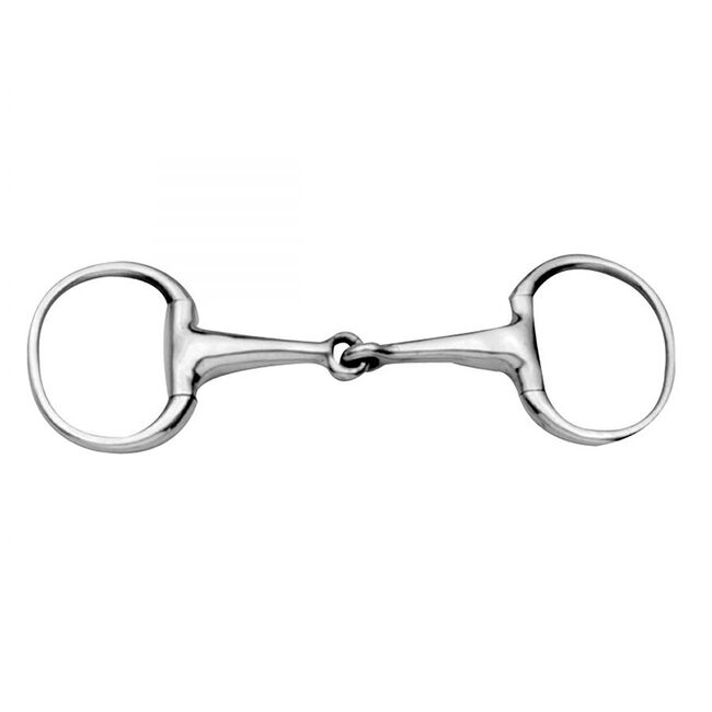 Korsteel Hollow Mouth Lightweight 19MM Eggbutt Snaffle Bit image number null