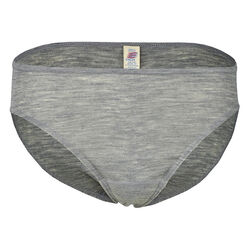 Engel Women's Wool/Silk Blend Bikini Brief - Light Grey Melange
