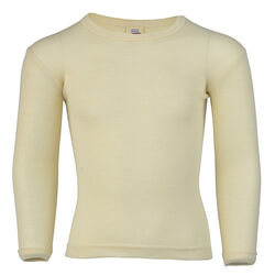 Engel Kids' Wool/Silk Blend Long-Sleeve Shirt - Natural