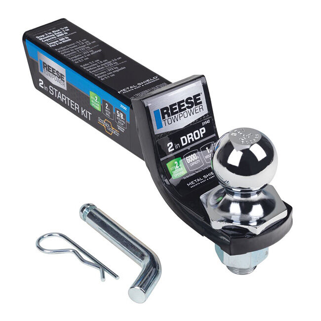 Reese Towpower Interlock Trailer Hitch Ball Mount Starter Kit image number null