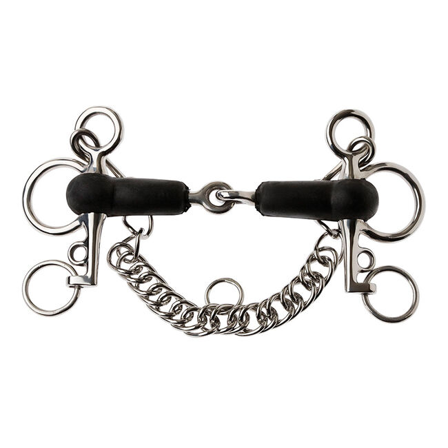 Korsteel Rubber Mouth Tom Thumb Pelham Bit image number null