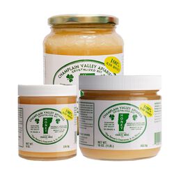 Champlain Valley Apiaries Glass Jar of Raw Naturally Crystallized Honey