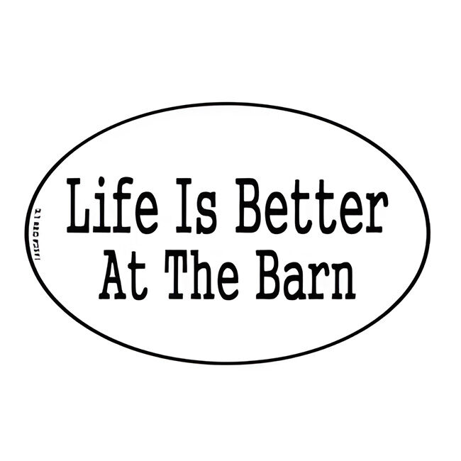GT Reid Euro Sticker - Life is Better at the Barn - Closeout image number null