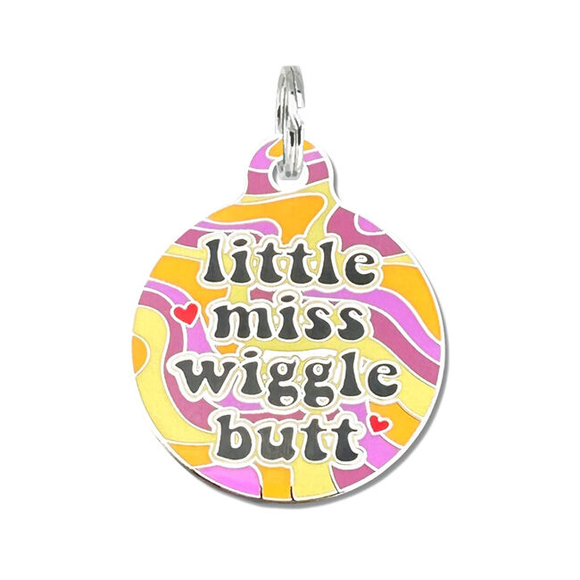 Bad Tags Dog ID Tag - Little Miss Wiggle Butt image number null