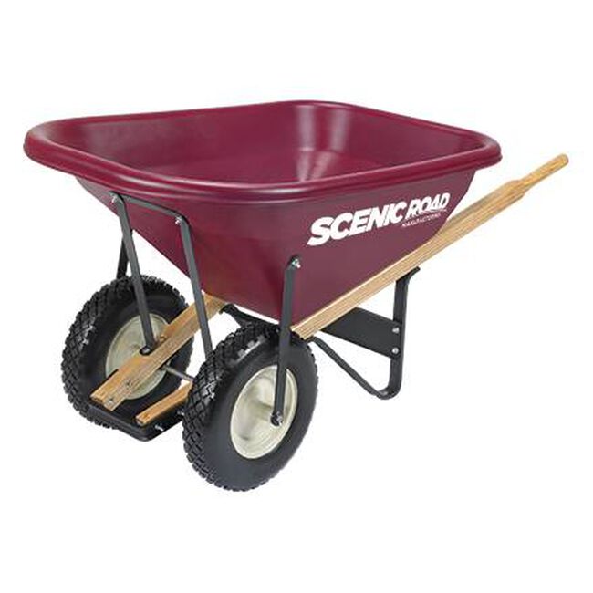Scenic Road Dual-Wheel Wheelbarrow - 8 Cubic Feet image number null