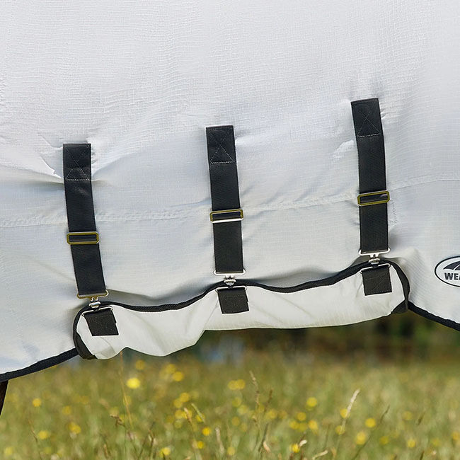 WeatherBeeta ComFiTec Sweet Itch Shield Fly Sheet Combo - White/Charcoal image number null