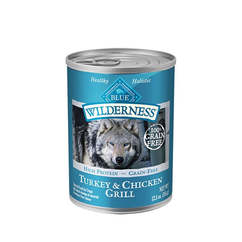 Blue Buffalo Wilderness Wet Dog Food Turkey and Chicken Grill
