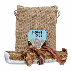 Paws & Co Bully Wrapped Split Antler Chew, Large/X-Large