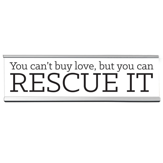 Wellspring Gift "Rescue It" 8in Desk Sign image number null