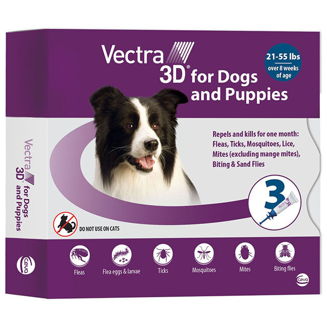 Vectra 3D Flea & Tick Spot Treatment for Dogs image number null