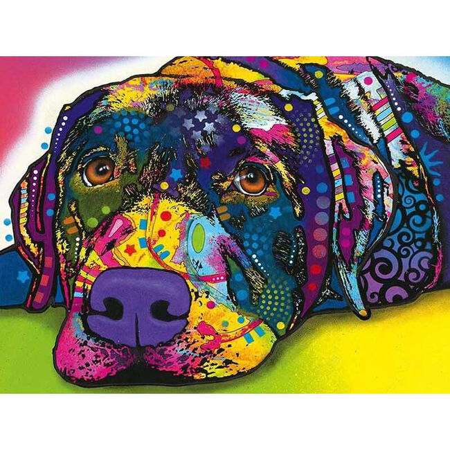 "My Dog Blue" Dean Russo 300 Piece EZ Grip Jigsaw Puzzle image number null