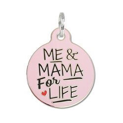 Bad Tags Dog ID Tag - Me & Mama for Life - Pink