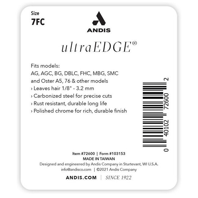 Andis UltraEdge Blade - 7FC (1/8", 3.2mm) image number null