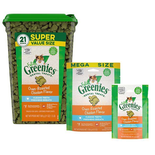 Greenies Feline Dental Treats Oven Roasted Chicken Flavor The Cheshire Horse