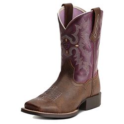 Ariat Kids' Tombstone Western Boot - Vintage Bomber