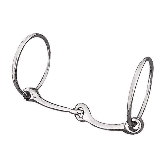 Weaver Equine Nickel-Plated Snaffle Draft Bit image number null