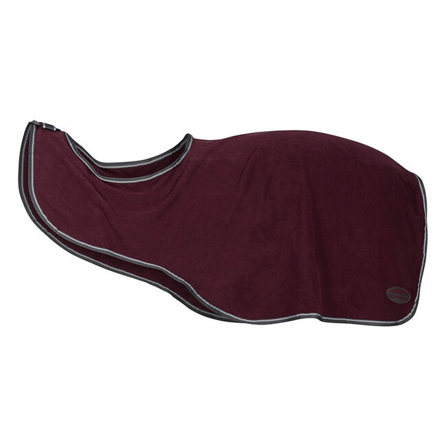 WeatherBeeta Anti-Static Fleece Quarter Sheet - Maroon/Grey/White - Closeout image number null
