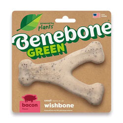 Benebone Green Plant-Based Chew Toy - Wishbone