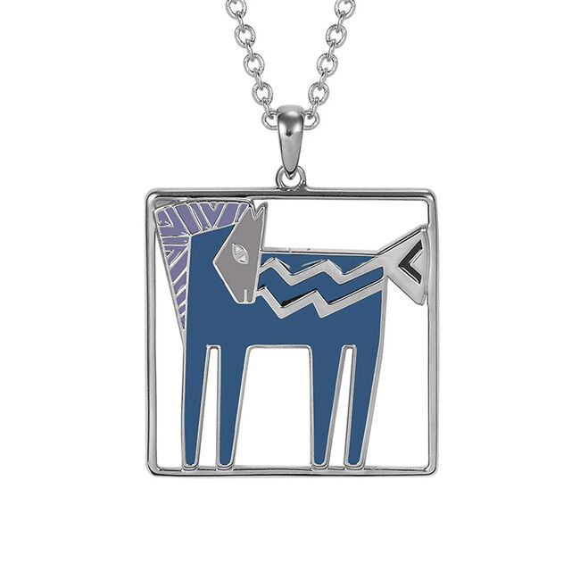 Laurel Burch Studios Necklace - Temple Horse - Teal image number null