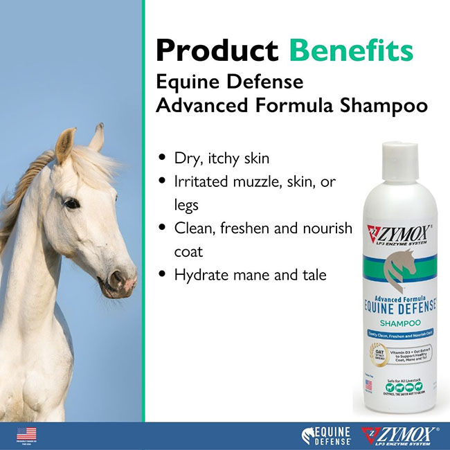 ZYMOX Equine Defense Advanced Formula Shampoo image number null