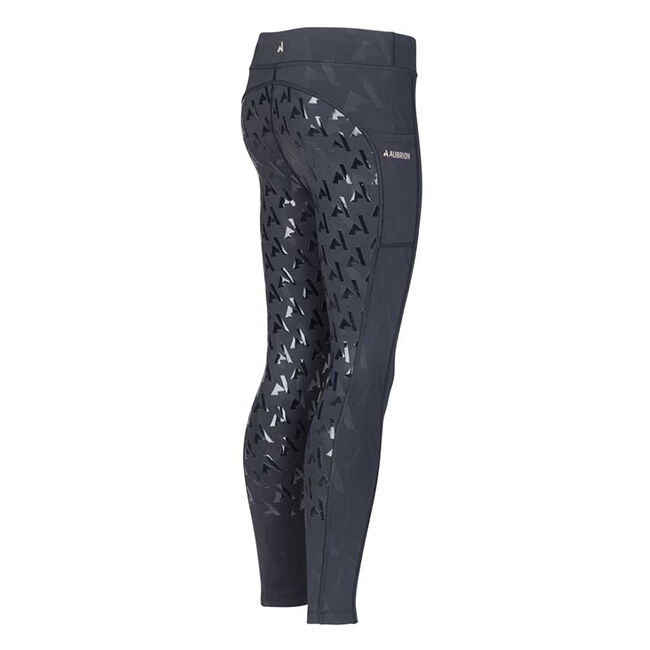Shires Aubrion Kids' React Winter Riding Tights - Shadow image number null