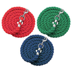 Perri's Leather Solid Cotton Lead with Snap End