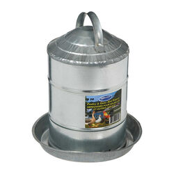 Farm-Tuff Galvanized Poultry and Game Bird Waterer - 2 Gallon