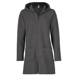 Engel Women's 100% Wool Coat - Lava Grey Melange