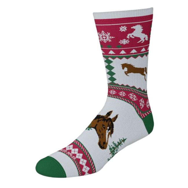 GT Reid Adult Holiday Socks - Horse Sweater image number null
