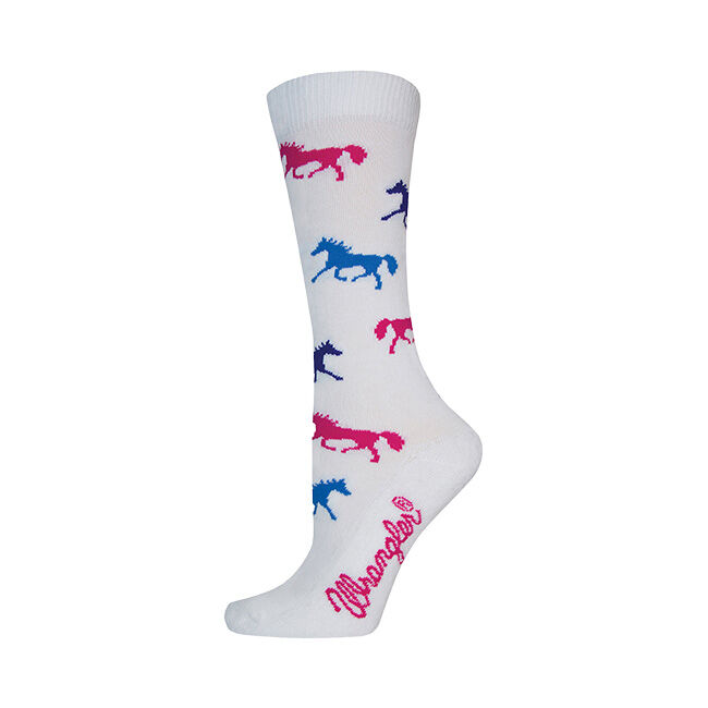 Wrangler Women's Horses Crew Sock image number null