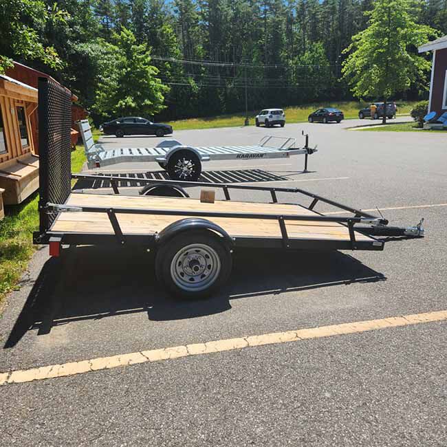Karavan 5' x 8' Steel Utility Trailer with Slide Rail image number null