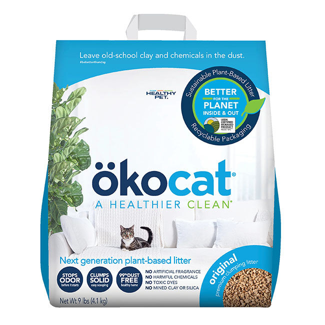 Okocat Original Premium Clumping Wood Cat Litter image number null