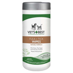 Vet's Best Flea and Tick Wipes 50ct for Dogs and Cats