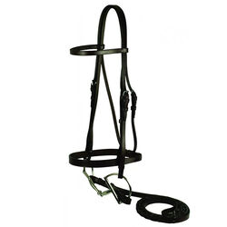 Gatsby Flat Snaffle Bridle