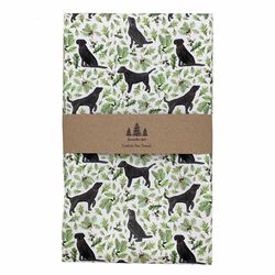 Samantha Hall Designs Tea Towel - Black Labrador