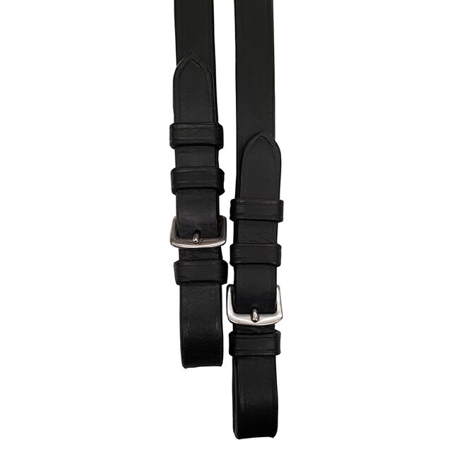 Bobby's English Tack Flat Leather Reins with Stops image number null