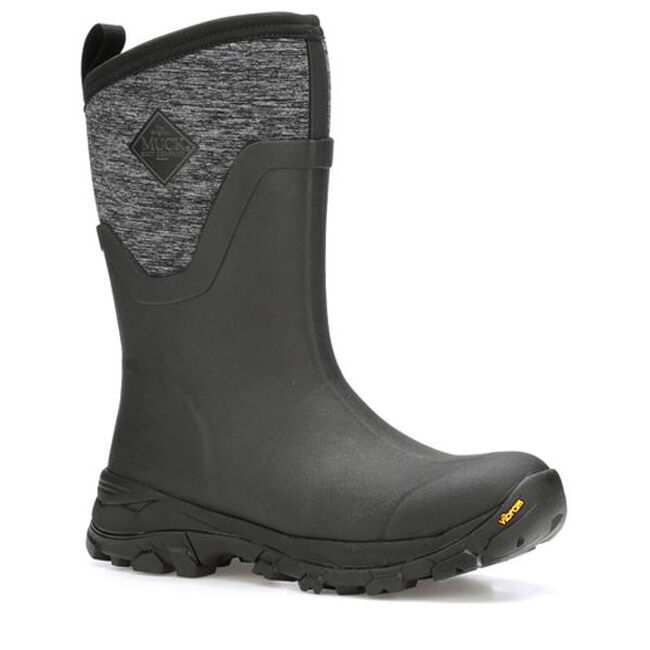 Muck Boot Company Women's Arctic Ice Mid Boot with Vibram Arctic Grip AT - Black/Heather image number null