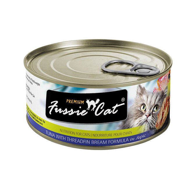 Fussie Cat Premium Cat Food - Tuna with Threadfin Bream in Aspic - 2.8 oz image number null