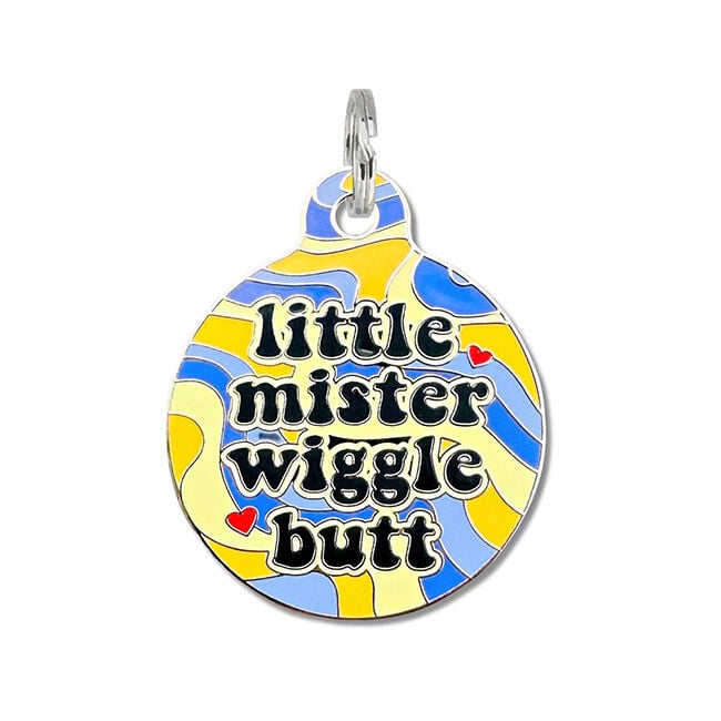Bad Tags Dog ID Tag - Little Mister Wiggle Butt image number null