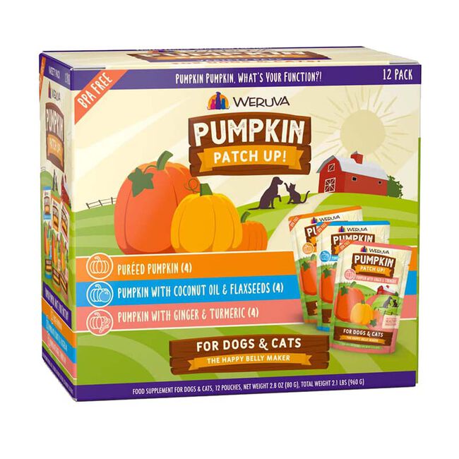 Weruva Pumpkin Patch Up! Variety Pack for Dogs & Cats - 12-Count of 2.8 oz Pouches image number null