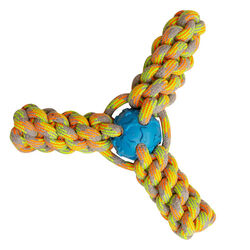 Snugarooz Knotted Dog Toy - Fling 'N Fun - Assorted Colors