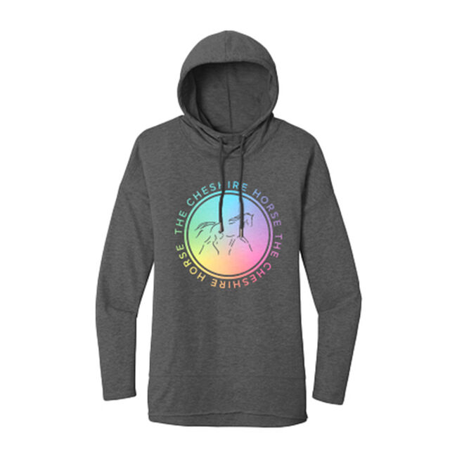 The Cheshire Horse Adult Gradient Logo Hoodie - Charcoal image number null